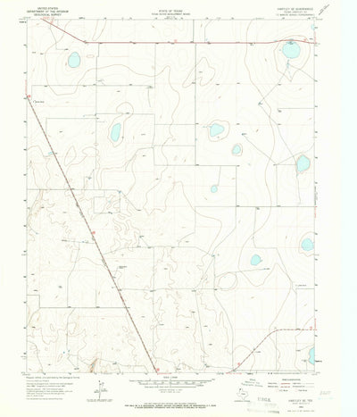 United States Geological Survey Hartley SE, TX (1963, 24000-Scale) digital map