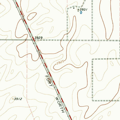 United States Geological Survey Hartley SE, TX (1963, 24000-Scale) digital map
