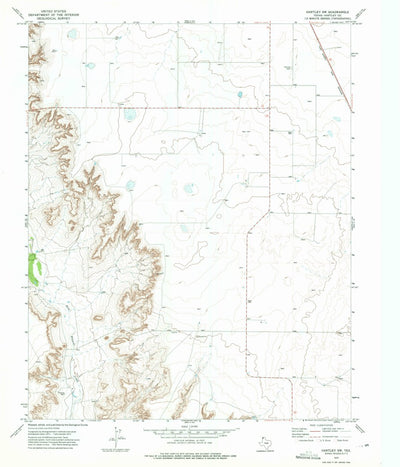 United States Geological Survey Hartley SW, TX (1972, 24000-Scale) digital map