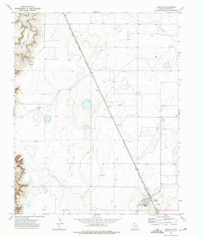 United States Geological Survey Hartley, TX (1973, 24000-Scale) digital map