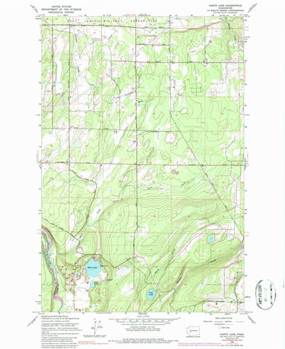 United States Geological Survey Harts Lake, WA (1959, 24000-Scale) digital map