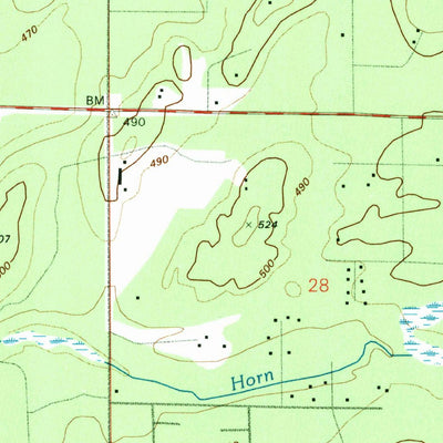United States Geological Survey Harts Lake, WA (1990, 24000-Scale) digital map