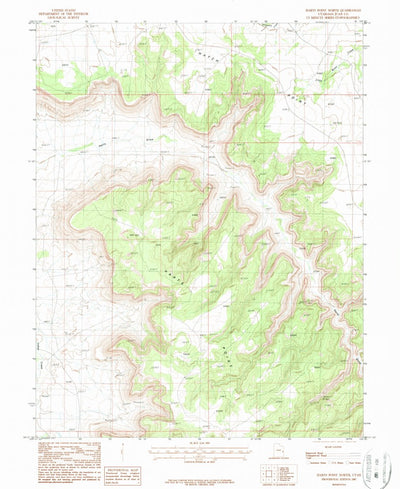 United States Geological Survey Harts Point North, UT (1987, 24000-Scale) digital map