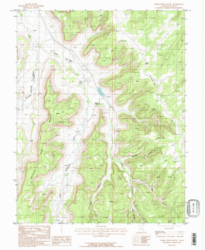 United States Geological Survey Harts Point South, UT (1987, 24000-Scale) digital map