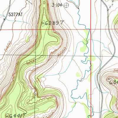 United States Geological Survey Harts Point South, UT (1987, 24000-Scale) digital map