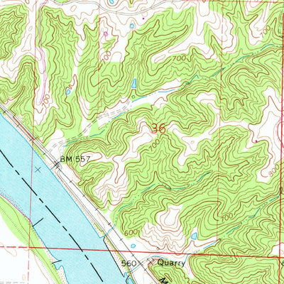United States Geological Survey Hartsburg, MO (1969, 24000-Scale) digital map