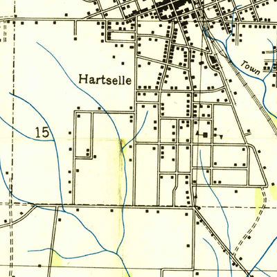 United States Geological Survey Hartselle, AL (1936, 24000-Scale) digital map