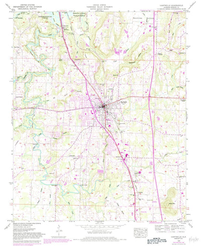 United States Geological Survey Hartselle, AL (1949, 24000-Scale) digital map