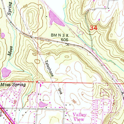 United States Geological Survey Hartselle, AL (1949, 24000-Scale) digital map