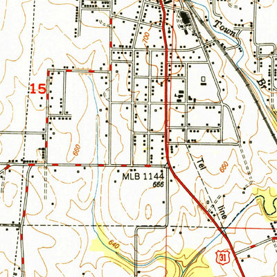 United States Geological Survey Hartselle, AL (1951, 24000-Scale) digital map