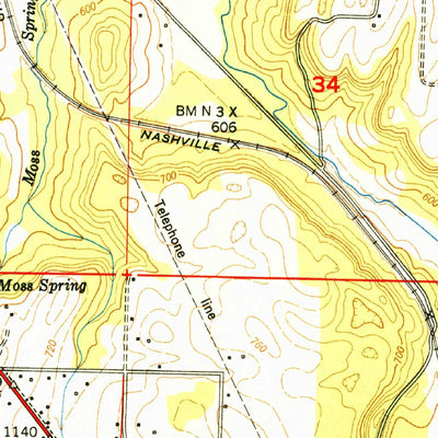 United States Geological Survey Hartselle, AL (1951, 24000-Scale) digital map