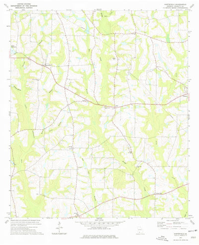 United States Geological Survey Hartsfield, GA (1974, 24000-Scale) digital map