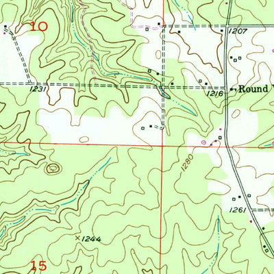 United States Geological Survey Hartshorn, MO (1951, 24000-Scale) digital map