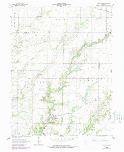 United States Geological Survey Hartsville, IN (1958, 24000-Scale) digital map