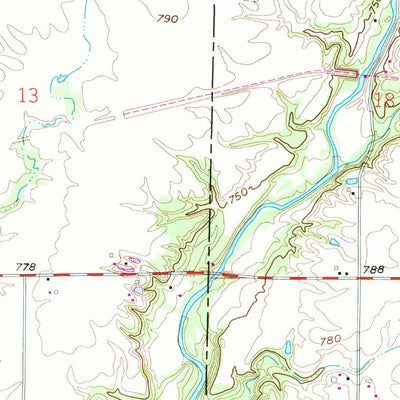 United States Geological Survey Hartsville, IN (1958, 24000-Scale) digital map