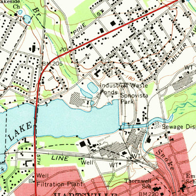 United States Geological Survey Hartsville North, SC (1968, 24000-Scale) digital map