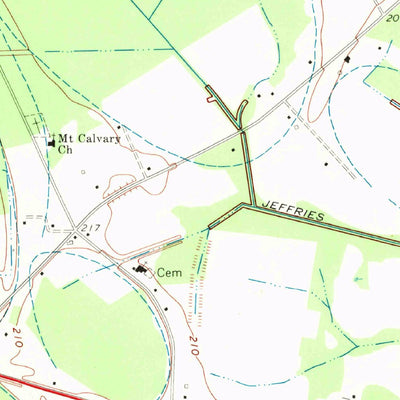 United States Geological Survey Hartsville South, SC (1968, 24000-Scale) digital map