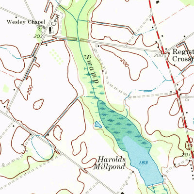 United States Geological Survey Hartsville South, SC (1968, 24000-Scale) digital map