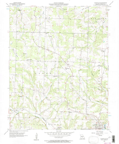 United States Geological Survey Hartville, MO (1956, 24000-Scale) digital map