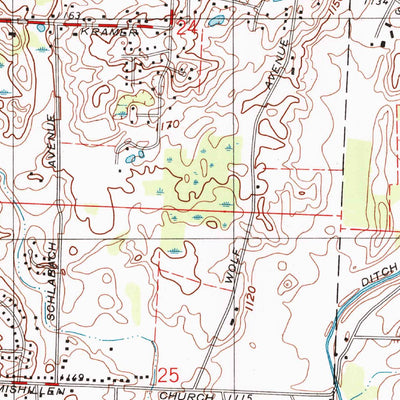 United States Geological Survey Hartville, OH (1994, 24000-Scale) digital map