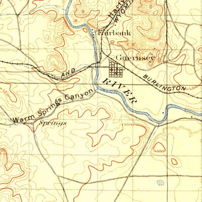 United States Geological Survey Hartville, WY (1901, 125000-Scale) digital map