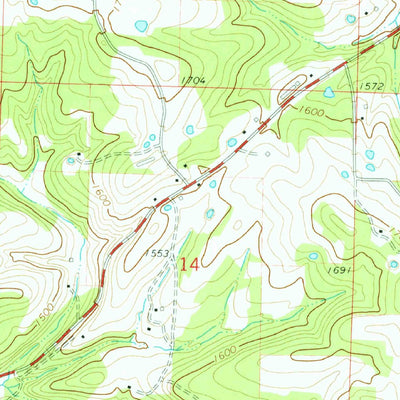 United States Geological Survey Hartwell, AR (1973, 24000-Scale) digital map