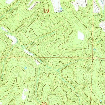 United States Geological Survey Hartwell, AR (1973, 24000-Scale) digital map