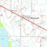United States Geological Survey Hartwell, MO (1953, 24000-Scale) digital map