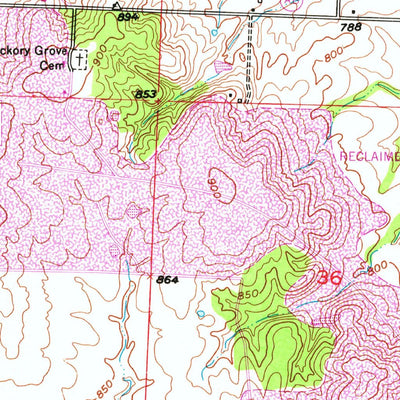United States Geological Survey Hartwell, MO (1953, 24000-Scale) digital map