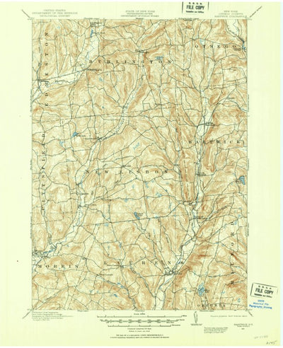 United States Geological Survey Hartwick, NY (1910, 62500-Scale) digital map