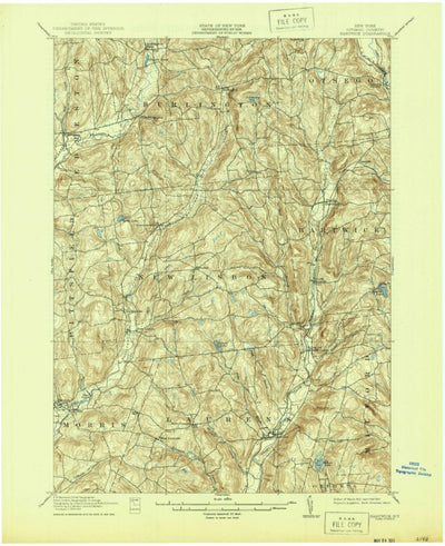 United States Geological Survey Hartwick, NY (1912, 62500-Scale) digital map