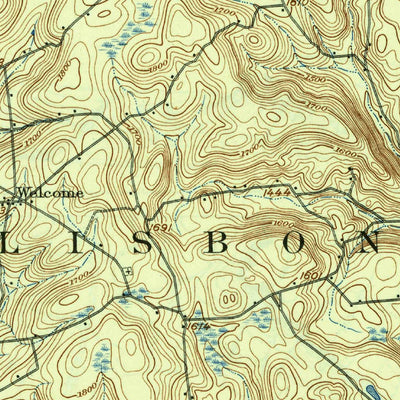 United States Geological Survey Hartwick, NY (1912, 62500-Scale) digital map