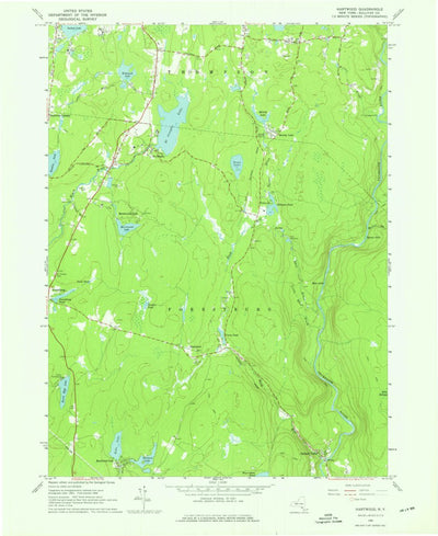 United States Geological Survey Hartwood, NY (1966, 24000-Scale) digital map