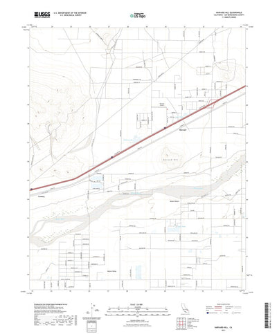 United States Geological Survey Harvard Hill, CA (2021, 24000-Scale) digital map