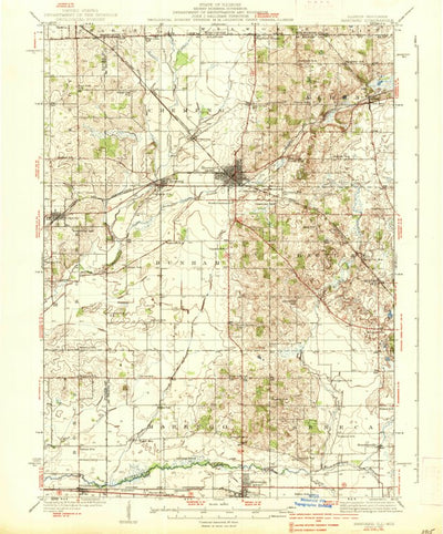 United States Geological Survey Harvard, IL-WI (1937, 62500-Scale) digital map