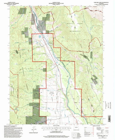 United States Geological Survey Harvard Lakes, CO (1994, 24000-Scale) digital map