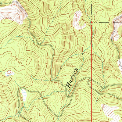 United States Geological Survey Harvey Creek, OR (1966, 24000-Scale) digital map