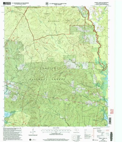 United States Geological Survey Harvey Creek, TX (2003, 24000-Scale) digital map