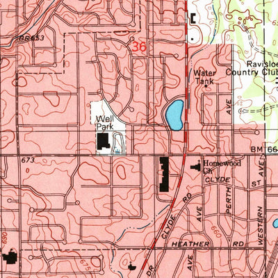 United States Geological Survey Harvey, IL (1998, 24000-Scale) digital map