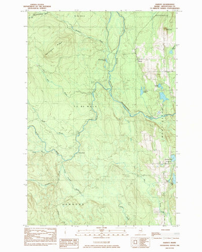 United States Geological Survey Harvey, ME (1984, 24000-Scale) digital map