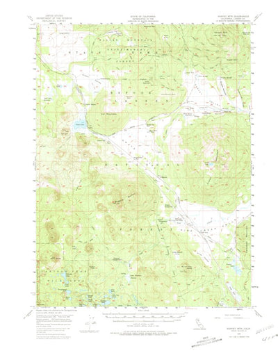 United States Geological Survey Harvey Mountain, CA (1956, 62500-Scale) digital map
