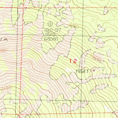 United States Geological Survey Harvey Mountain, CA (1983, 24000-Scale) digital map