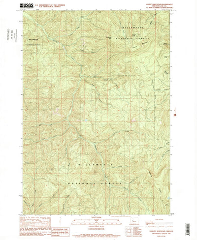 United States Geological Survey Harvey Mountain, OR (1989, 24000-Scale) digital map