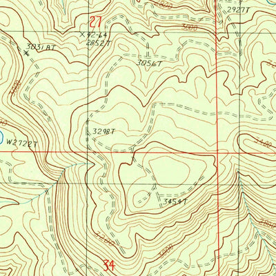 United States Geological Survey Harvey Mountain, OR (1989, 24000-Scale) digital map
