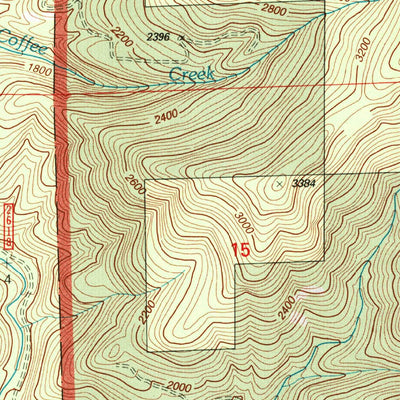 United States Geological Survey Harvey Mountain, OR (1997, 24000-Scale) digital map