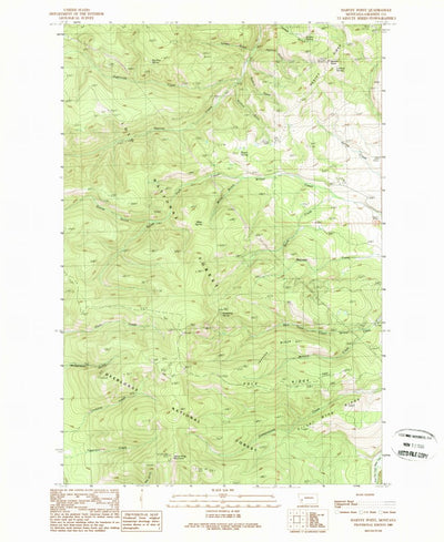 United States Geological Survey Harvey Point, MT (1989, 24000-Scale) digital map