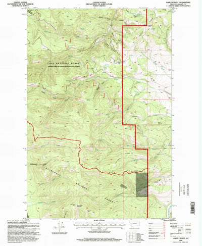 United States Geological Survey Harvey Point, MT (1996, 24000-Scale) digital map