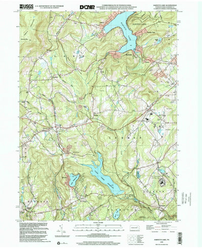 United States Geological Survey Harveys Lake, PA (1999, 24000-Scale) digital map