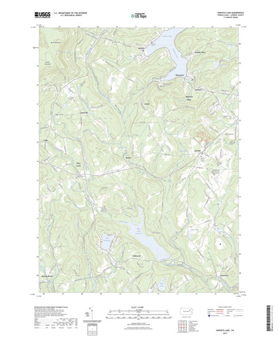 United States Geological Survey Harveys Lake, PA (2023, 24000-Scale) digital map