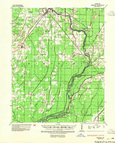 United States Geological Survey Harviell, MO (1935, 62500-Scale) digital map